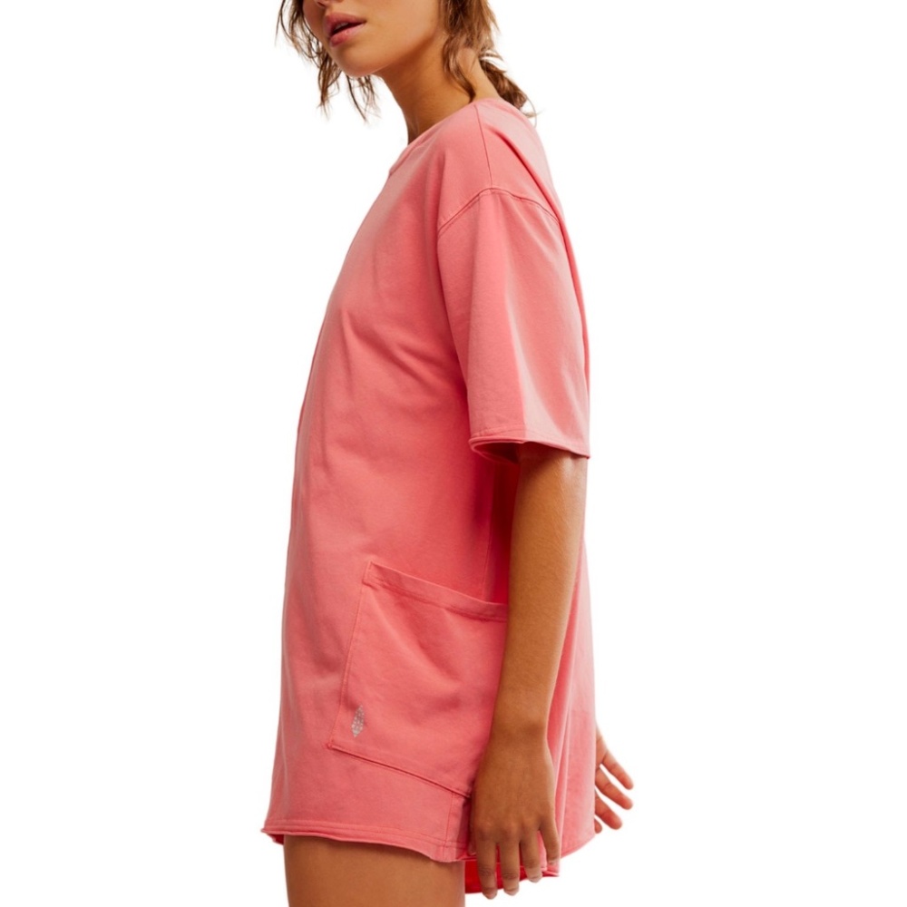 FP Movement by Free People Hot Shot Tee Romper in Hibiscus in various NWT - Picture 7 of 9
